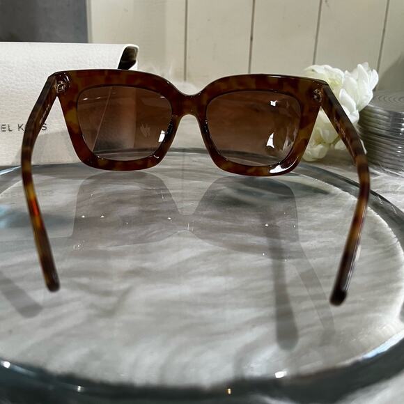 NEW Michael Kors Polynesia MK2013 Vintage Tortoise Shell Brown Square Sunglasses - Picture 3 of 14